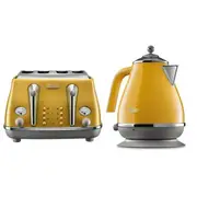 DeLonghi Icona Capitals Kettle and Toaster Pack - New York Yellow