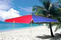 在飛比找蝦皮購物優惠-【擺攤傘 戶外遮陽傘】大雨傘 大陽傘 海灘傘-70英吋正方形