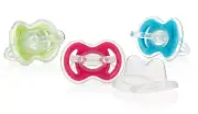 Nuby 2-Pack Gum-eez 1st Teether - Soothing Soft Silicone - Boy & Girl -BPA Free