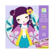 12pc Djeco Onnanoko Glitter & Gem Boards DIY Art Craft Activity Kit Kids 6y+
