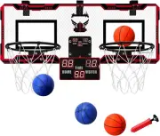 Basketball Hoop Indoor 2 Player - Double Shot over the Door Basketball Hoop, Ele