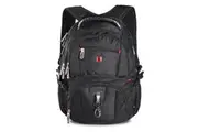 Swisswin Swiss waterproof 15.6" laptop Backpack School backpack Travel Backpack SW8112 Black