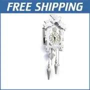 Beautifully Crafted Vintage Cuckoo Wall Clock - 13x9.5 Inch with Quartz Movement