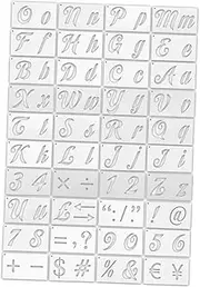 KALLORY 1 Set Wall Stencils for Painting Alphabet and Number Template Kit for DIY Art Projects Home Decor and Crafting Flat Surfaces