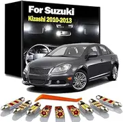 14Pcs LED Interior Dome Map Trunk Light Kit, For Suzuki Kizashi 2010 2011 2012 2013 Car Led Bulbs
