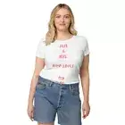 Women’s basic organic t-shirt Just a Girl Who Loves My Man