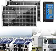 400 Watts Mono Solar Panel, 22.8% High Efficiency Module Monocrystalline Flexible Solar Panel Work for RV Camping Home Boat Marine Off-Grid,800W