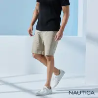 在飛比找momo購物網優惠-【NAUTICA】男裝 簡約修身素面休閒短褲(卡其)