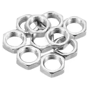 10pcs M18x1.5 Steel Hex Nuts Hardware Nuts Screw Bolt Fasteners 8mm High