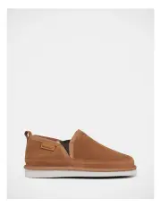 [Hush Puppies] Leopold Slippers in Chestnut Suede