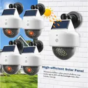 Solar Power Dummy Security Camera Fake CCTV LED Flashing Red Light Motion Sensor