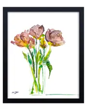 Ready2HangArt Tulips No 2 Framed Print Wall Art