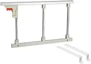 Side Guard for Elderly Foldable Bed Rail Safety Side Guard for Elderly Adults Assist Handle Handicap Bed Railing Hospital Metal Grip Portable Bumper Bar Bed (B 27.5x15.7inch) (B 27