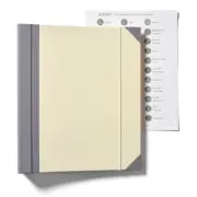 Accordion File Organizer, Expanding File Folder with Notebook & Storage Bag8117