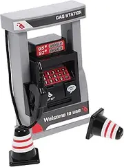Generic 1 Set Miniature Gas Station Model with Roadblocks DIY Educational for Enhances Imagination and Interactivity for Pretend Play and Learning Fun