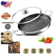 Versatile 13-Inch Paella Frying Pan - Oven Safe, Induction and Gas Compatible