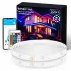 Outdoor LED Strip Lights Waterproof, 200ft IP67 Waterproof LED Light Strips w...