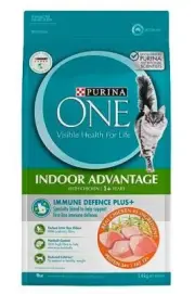Purina One Adult 1+ Indoor Advantage Dry Cat Food Real Chicken 1.4kg