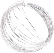 10M Aluminum Craft Wire, 0.5mm*1mm Sheet, Bendable Flat Wire for Crafting, Soft DIY Metal Art (Silver)