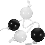 HAMPPLIES Set of 2 Rhythm Balls African Percussion Instrument Shaking Rhythm Double Balls