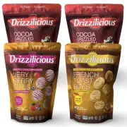 Drizzilicious Mini Rice Cake Bites and Popcorn Variety Pack | Very Berry, French