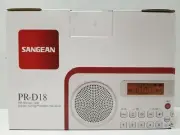 Sangean PR-D18BK AM/FM/Clock Portable Digital Radio Protective Bumper Black