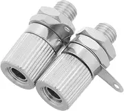 LOORGVEL Audio Terminal Grounding Post 4mm Banana Jack Set for Speaker Subwoofer