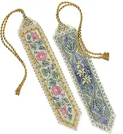 Dimensions Gold Collection - Counted Cross Stitch Kit - Elegant Bookmarks - 06783 - Arts and Crafts for Adults - Set of 2-14 Count Aida - 9 inch