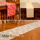 Christmas Placemats Dining Table Runner Pad Xmas Decor Glitter Snowflask Cloth