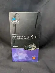 Cardo FRC4P101 - FREECOM 4 Plus Motorcycle 4-Way Bluetooth Communication Single