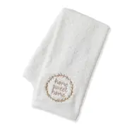 Pilbeam Living Home Sweet Home 42x65cm Cotton Hand Towel Absorbent Cloth White