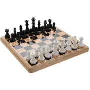 Gibson Gifts Retro Chess Wooden Kids/Family Fun Party Strategy Board Game Set
