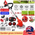 Cordless Grass Trimmer Lawn Grass Brush Cutter Blade Whipper Snipper w/Battery
