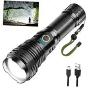 Rechargeable Flashlights 990000 High Lumens, Powerful XHP70.2 Led Tactical
