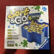 Puzzle Sort & Go Stackable Sorting Trays Up to 1000 Pieces - Ravensburger New