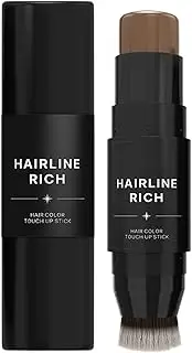 Root Cover Up Stick, Temporary Hair Color Pen, Double-Ended Hair Stick, Double-Ended Root Cover Up Stick Hair Color, Temporary Hair Coverage Stick, Black, For Women
