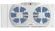 Lasko Electrically Reversible Twin Window Fan with Bluetooth (w09560)