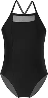 [FEESHOW] Kids Girls Sleeveless Back Cross Straps Leotards Ballet Dance Gym Yoga Leotard Bodysuit Jumpsuit