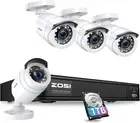 ZOSI H.265+ Full 1080p Home Security Camera System 8CH-4Cam-1TB, 8CH-4Cam-1TB