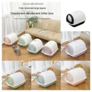 Fully Enclosed Odor-proof Spatter-proof Cat Toilet Cover Litter Box Tray 5 Color