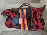 Pendleton Harding Rolling Duffle Bag 22” Aztec Southwestern Canyon Fire RARE