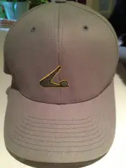 SKATE BASEBALL CAP -VINTAGE, KHAKI, FLEXFIT, L-XL , NEW!