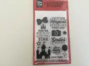 Designer Stamps Echo Park Clear Stamps Set Smiles From Ear To Ear New