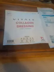 Vitale Collagen WoundDressing 7"x7" & 4×10 Dressing EXP 09/2028 (1 Set/2pcs)