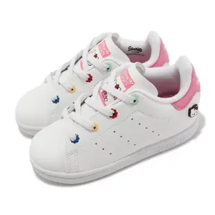 【adidas 愛迪達】x Hello Kitty 童鞋 Stan Smith EL I 小童 幼童 白 粉 聯名 愛迪達(ID7232)