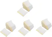 FRCOLOR 4sets Lash Extension Remover Pads Makeup Removal Cotton Rounds for Face 40 Count Pack 40pcs*4