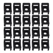 100 Pcs Saddle Type Mount Wire Holder Cable Tie Clamps Zip Tie Adhesive Mounts