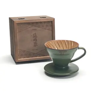 HARIOx陶作坊 V60懷汝01濾杯-限量色藍媚茶 咖啡壺 濾紙