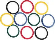 DOITOOL 10pcs Seamless Warning Tape Color Marking Line for Desktop Positioning Insulation and High Adhesion Black Blue Green Yellow Red Each