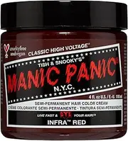 MANIC PANIC Classic Infra Red Semi Permanent Hair Color - Deep Mahogany Red Hair Dye for Women & Men That Lasts 4-6 Weeks - Vegan, Ammonia & Cruelty-Free - Create & Mix Custom Shades (4oz)